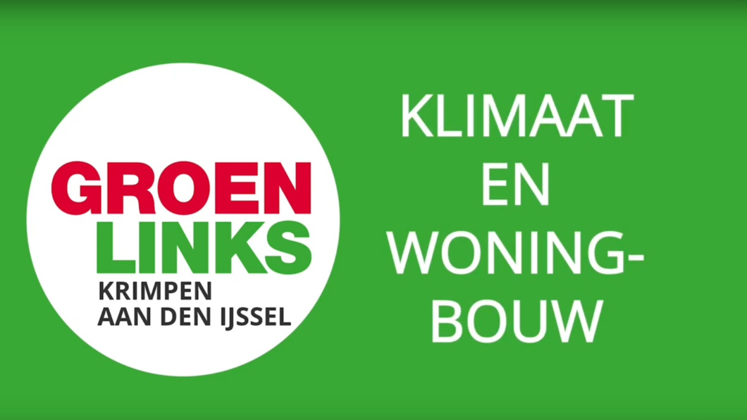 GroenLinks Gesprek: Klimaat en Woningbouw